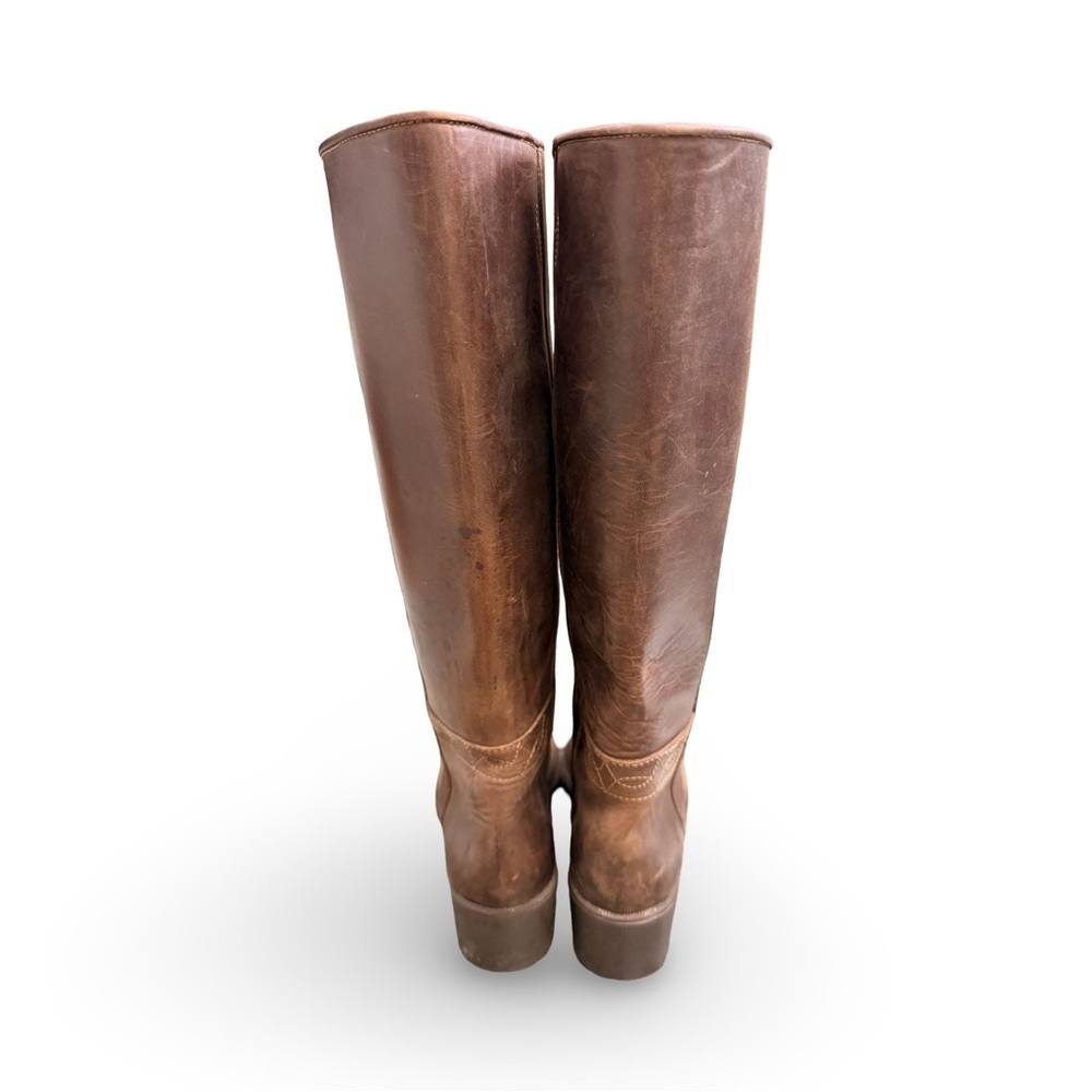 Cartujano De Espana Tall Leather Brown Riding Boots Size 38 - Picture 3 of 8